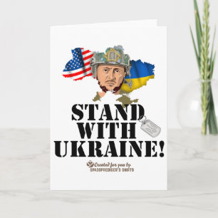 Carte Contour de l'Ukraine et drapeau USA Zelensky Stand