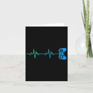 Carte Contrôleur De Jeux Vidéo Cool Heartbeat Pour Nerdy