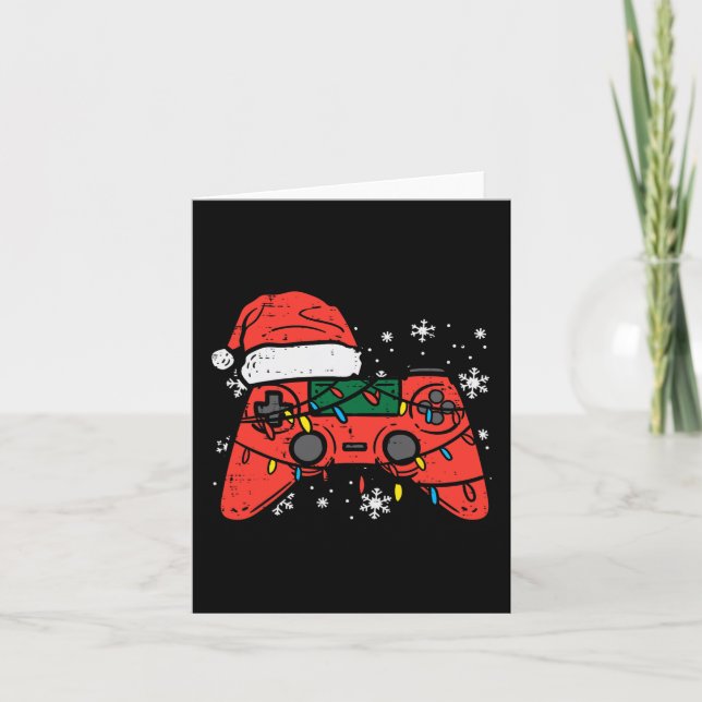 Carte Contrôleur Jeu de Noël Xmas Garçons Enfants Jeunes (Devant)