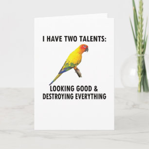 Carte Conure Propriétaire Cadeaux Conure Lover Parrot Su