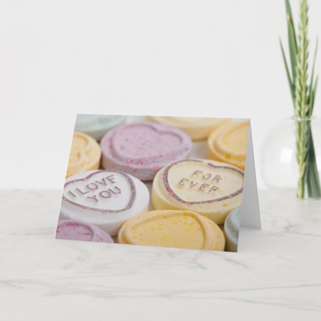 Carte Conversation hearts candy I Love You Forever photo (Devant)