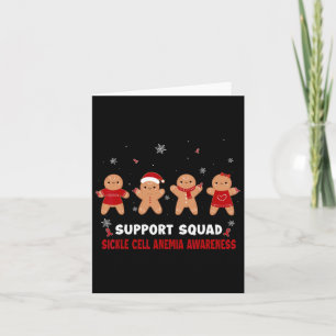 Carte Cookie amusant Xmas Faucille Cellule Anémie