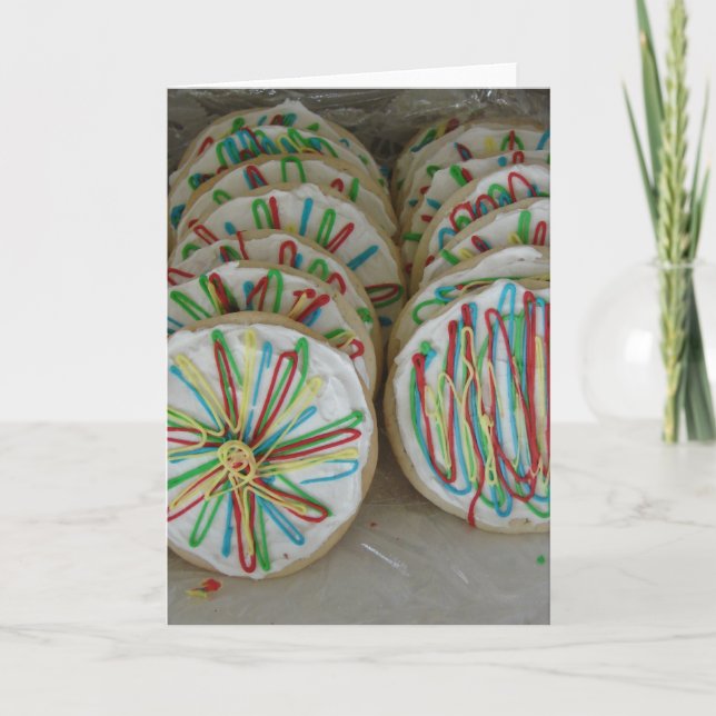 Carte Cookies à sucre décorés (Devant)