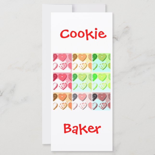 Carte Cookies de la Saint Valentin (Devant)