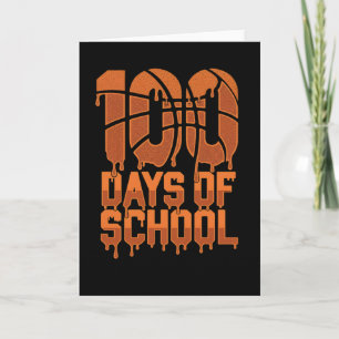 Carte Cool 100 Jours École Amateur de Basket-ball Salle 