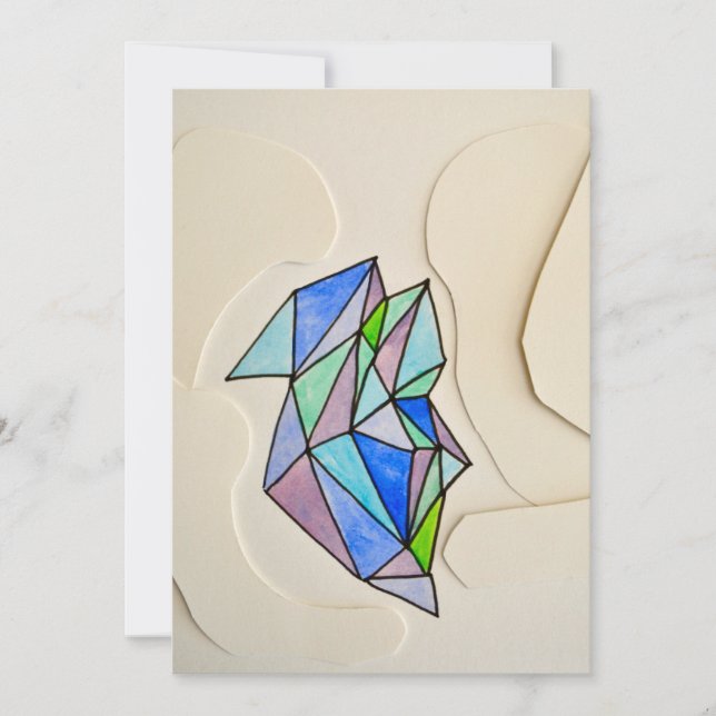 Carte cool à plat (Devant)