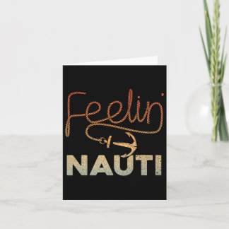 Carte Cool Bateau Pour Hommes Femmes Sentiment Nauti Bat