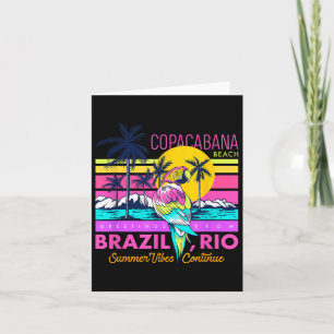 Carte Cool Copacabana Beach Brésil Rio Vibes d'été graph
