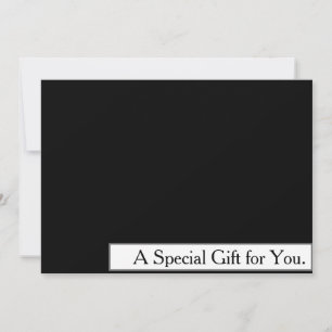 Carte Cool Faux Silver Stripe Modern Cadeau Certificat