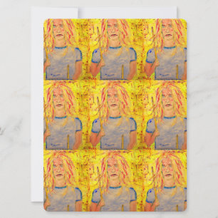 Carte cool fille batteur