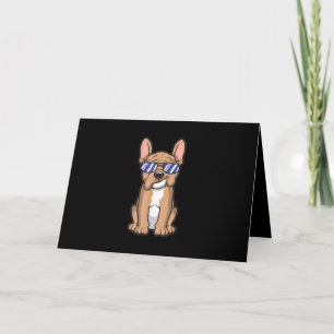 Carte Cool Français Bulldog Lunettes de soleil Cadeau
