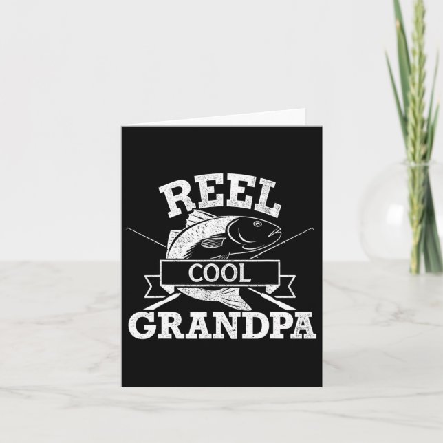 Carte Cool grand-père Fête des pères de pêche Anniversai (Devant)