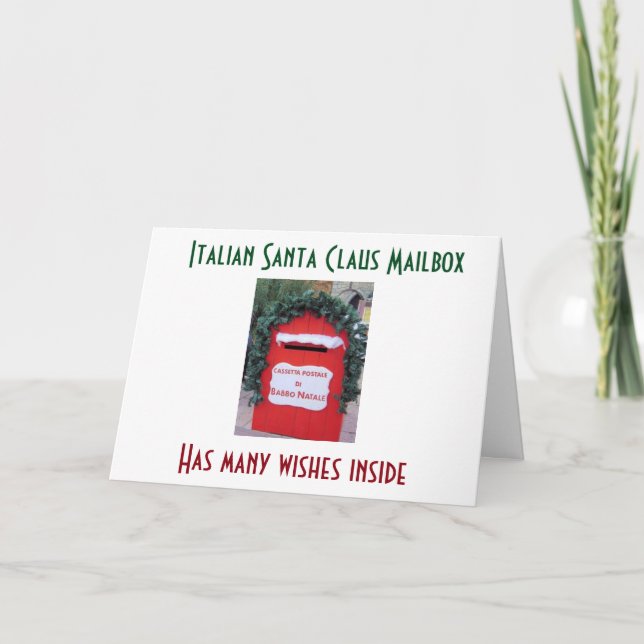 CARTE cool ITALIAN PÈRE NOËL CHRISTMAS (Devant)