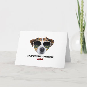 Carte Cool Jack Russell Terrier Papa Fête des Pères Chie