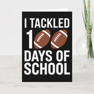 Carte Cool J'ai Réussi le Thème de Football Scolaire des