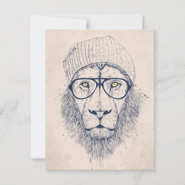 Carte Cool lion (Devant)