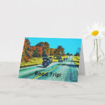 Carte cool Moto Art Road Trip Art Card