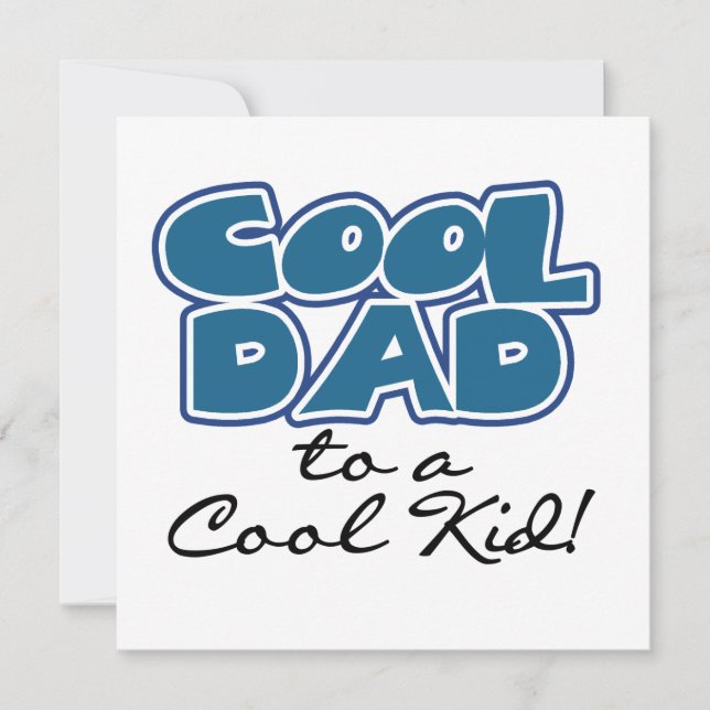 Carte Cool papa à un Cool cadeaux pour enfants (Devant)