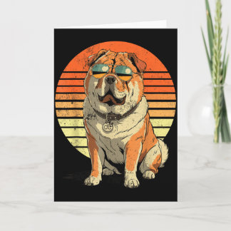 Carte Cool proud chow chow men women vintage dog lovers 