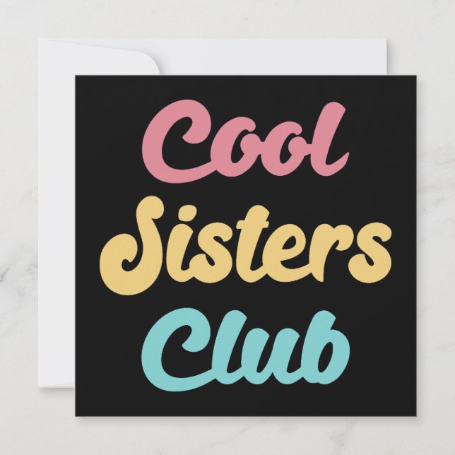 Carte Cool Sisters Club II (Devant)