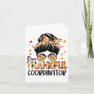 Carte Coordinateur Un Remerciement Messager Bun Thanksgi