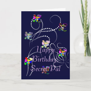 Carte copain de secret de joyeux anniversaire