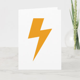 Carte Copie de jaune d'énergie de tonnerre