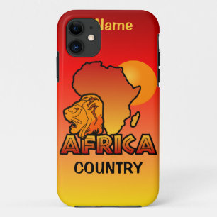 Carte Coque AFRICA iPhone 5 personnalisée