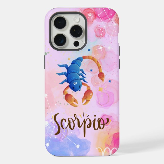 Carte coque iPhone 15 Scorpio (Verso)