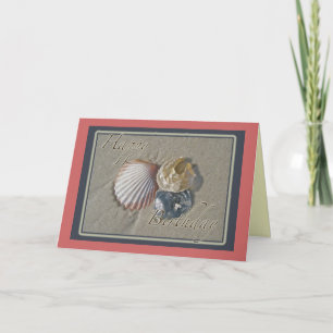 Carte Coquillages Joyeux Anniversaire Coordonner les art