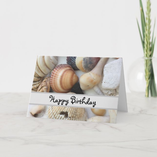 Carte Coquillages Pour Aimer Anniversaire (Devant)