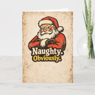 Carte Coquin. Évidemment - Noël Vintage