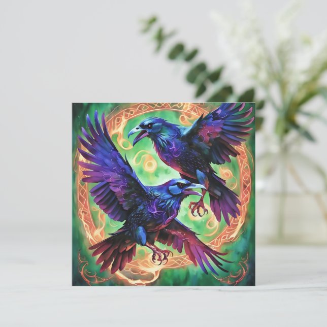 Carte Corbeau (Debout devant)