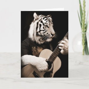 Carte Cordes de Tigre – Art Musical Élégant