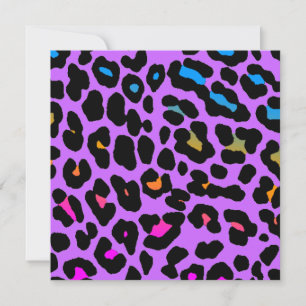 Carte Corey Tiger Taches de Léopard des Années 80 (Viole