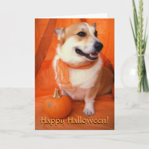 Carte Corgi Halloween