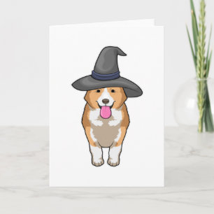 Carte Corgi Witch