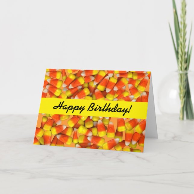 Carte Corn à bonbons - Anniversaire de Corny (Devant)