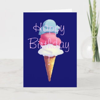 Carte CORNET DE CRÈME GLACÉE par SHARON SHARPE