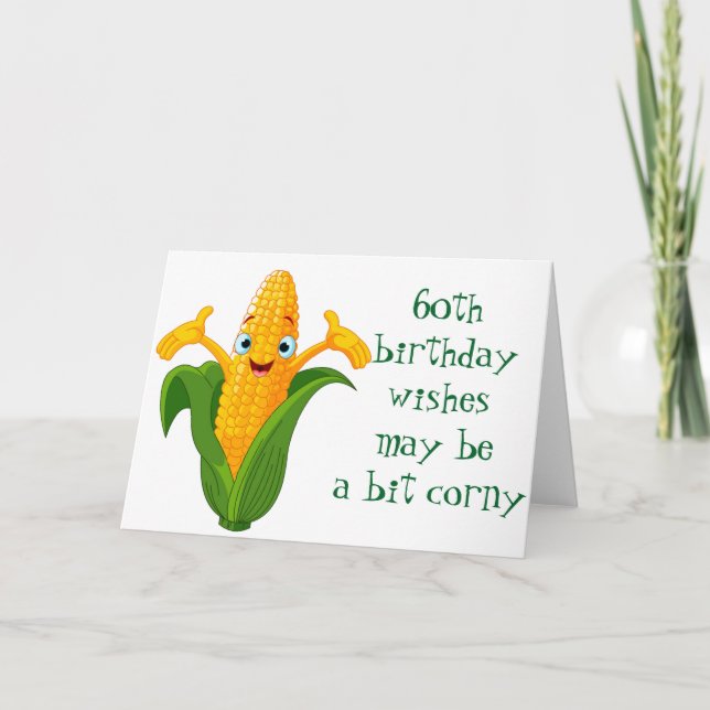 Carte ***CORNY*** voeux POUR VOTRE ***60e ANNIVERSAIRE** (Devant)