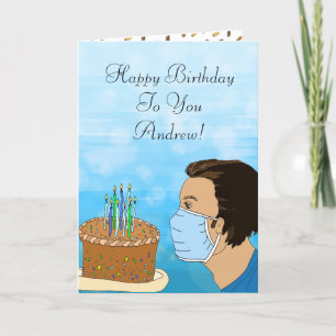 Carte Coronavirus voeux d'anniversaire