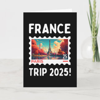 Carte Correspondance Voyage France 2025 Tour Eiffel 