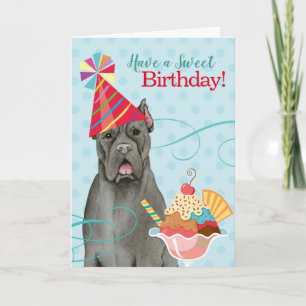 Carte Corso Cane Anniversaire Douce