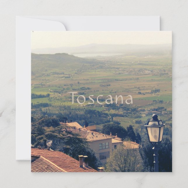 Carte Cortona Toscane Italie (Devant)