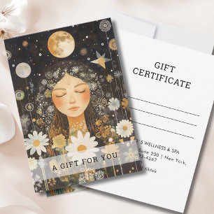 Carte Cosmic Girl Boho Moon Bon Cadeau