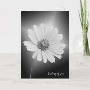 Carte cosmos blanc éclatant vous pensant