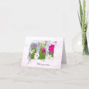 Carte Cosmos Garden Sympathy Merci