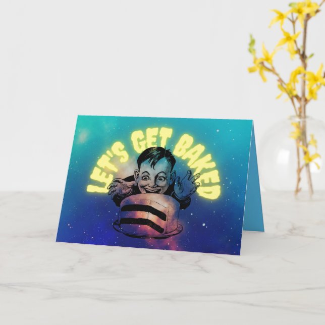 Carte Cosmos pour les Stoners (Fleur jaune)