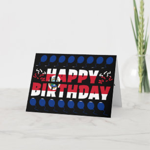 Carte Costa Rica Drapeau Patriotique Anniversaire