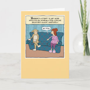 Carte Costume de chien drôle Anniversaire